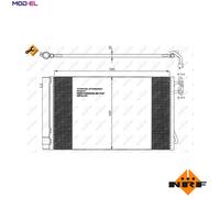CONDENSER AIR CONDITIONING 35743 FOR BMW 1/E8/E9/E82/Convertible/E88/X/SUV/E84