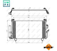 NRF 35755 Air conditioning condenser