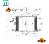 NRF 35768 Air conditioning condenser