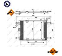 NRF 35768 Air conditioning condenser