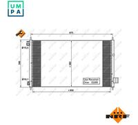 NRF 35780 Air conditioning condenser