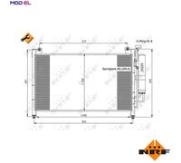 NRF 35870 Air conditioning condenser