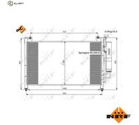 NRF 35870 Air conditioning condenser