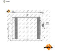 NRF 35884 Air conditioning condenser