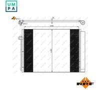 NRF 35906 Air conditioning condenser