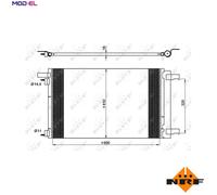 NRF 35948 Air conditioning condenser
