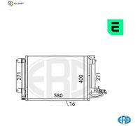 CONDENSER AIR CONDITIONING 667003 FOR SKODA SUPERB/II OCTAVIA/Combi LAURA VW