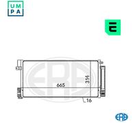 ERA 667004 Air conditioning condenser