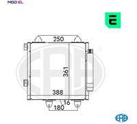 ERA 667022 Air conditioning condenser