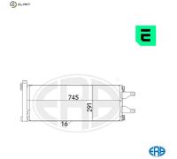 CONDENSER AIR CONDITIONING 667023 FOR PEUGEOT MANAGER/Platform/Chassis/Van/Bus