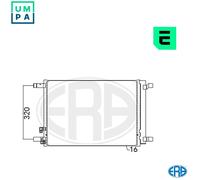 CONDENSER AIR CONDITIONING 667094 FOR VW AUDI A3/Sportback/S3/Limousine 1.2L