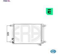 ERA 667094 Air conditioning condenser
