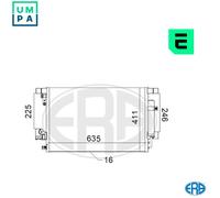CONDENSER AIR CONDITIONING 667114 FOR MITSUBISHI OUTLANDER/SPORT ASX/SUV RVR