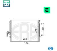 CONDENSER AIR CONDITIONING 667116 FOR VOLVO V40/Hatchback S80/II XC70/SUV V70