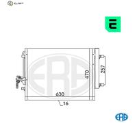 CONDENSER AIR CONDITIONING 667116 FOR VOLVO V40/Hatchback S80/II XC70/SUV V70