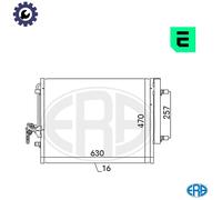 CONDENSER AIR CONDITIONING 667116 FOR VOLVO V40/Hatchback S80/II XC70/SUV V70