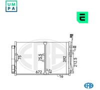 ERA 667140 Air conditioning condenser