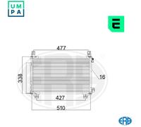 ERA 667185 Air conditioning condenser