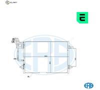 ERA 667216 Air conditioning condenser