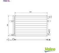 Valeo Air Conditioning Condenser 812661 Fits Chevrolet Cruze 1.6, Opel Astra, Vauxhall Cascada