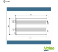 VALEO 814003 Air conditioning condenser