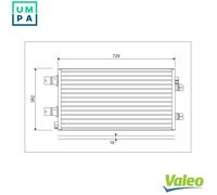 VALEO 814003 Air conditioning condenser