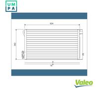 VALEO 814012 Air conditioning condenser