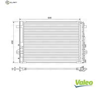 VALEO 814035 Air conditioning condenser