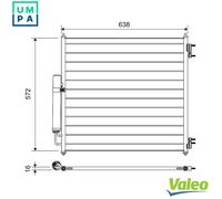 CONDENSER AIR CONDITIONING 814053 FOR LAND ROVER RANGE/SPORT/SUV/IV 2.0L 4cyl