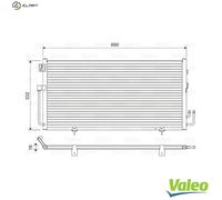 VALEO 814063 Air conditioning condenser