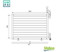 VALEO 814075 Air conditioning condenser