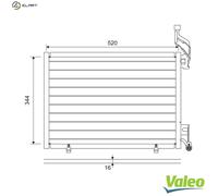 VALEO 814075 Air conditioning condenser