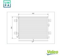 VALEO 814077 Air conditioning condenser