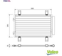 VALEO 814081 Air conditioning condenser