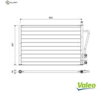 Valeo Air Conditioning Condenser VAL814083 - Fits Ford Australia Ikon V, Fusion, Fiesta V