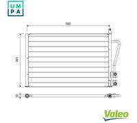 Valeo Air Conditioning Condenser VAL814083 - Fits Ford Australia Ikon V, Fusion, Fiesta V