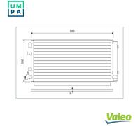 VALEO 814094 Air conditioning condenser