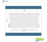 VALEO 814094 Air conditioning condenser