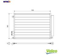 CONDENSER AIR CONDITIONING 814155 FOR FIAT FORD LANCIA 312A4.000 1.0L 2cyl PANDA