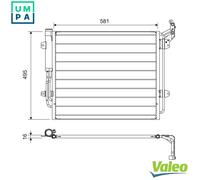 CONDENSER AIR CONDITIONING 814157 FOR VW SEAT CCZA 2.0L CFGC/DLUB/CFFA 2.0L 4cyl