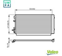 VALEO 814187 Air conditioning condenser