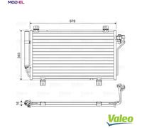 VALEO 814195 Air conditioning condenser