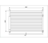 CONDENSER, AIR CONDITIONING 814228