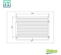 VALEO 814228 Air conditioning condenser