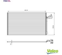 CONDENSER AIR CONDITIONING 814322 FOR VOLVO V50 C30 C70/II/Convertible S40 2.0L