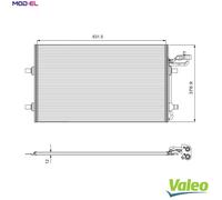 VALEO 814324 Air conditioning condenser