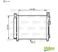 VALEO 814346 Air conditioning condenser