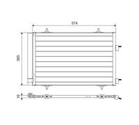 CONDENSER, AIR CONDITIONING 814365