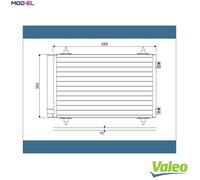 VALEO 814366 Air conditioning condenser