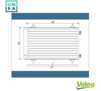 VALEO 814366 Air conditioning condenser